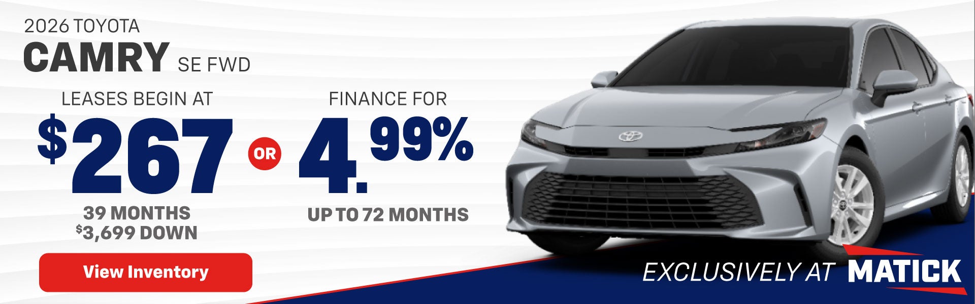 New Toyota Camry Special