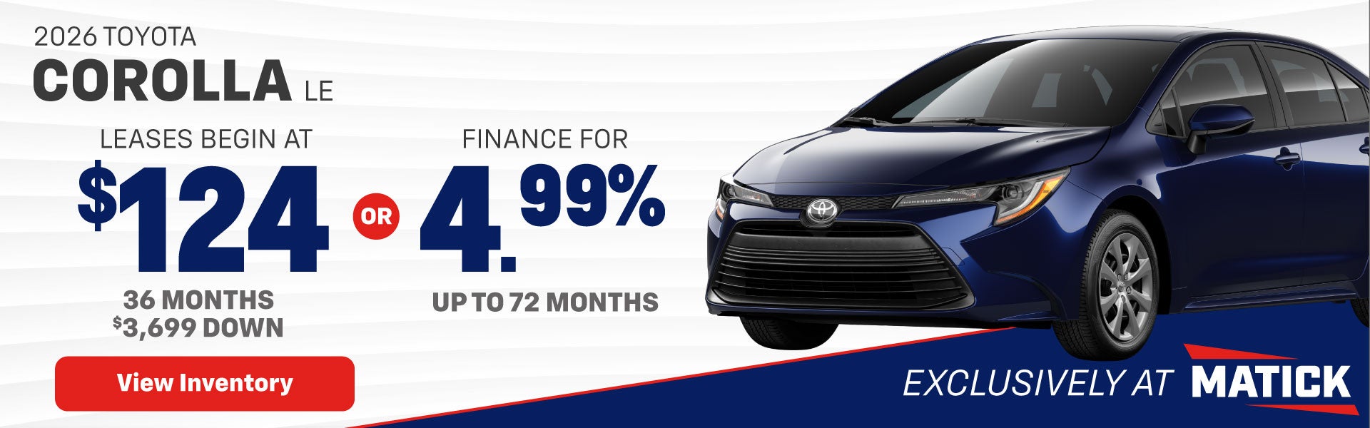 New Toyota Corolla Special