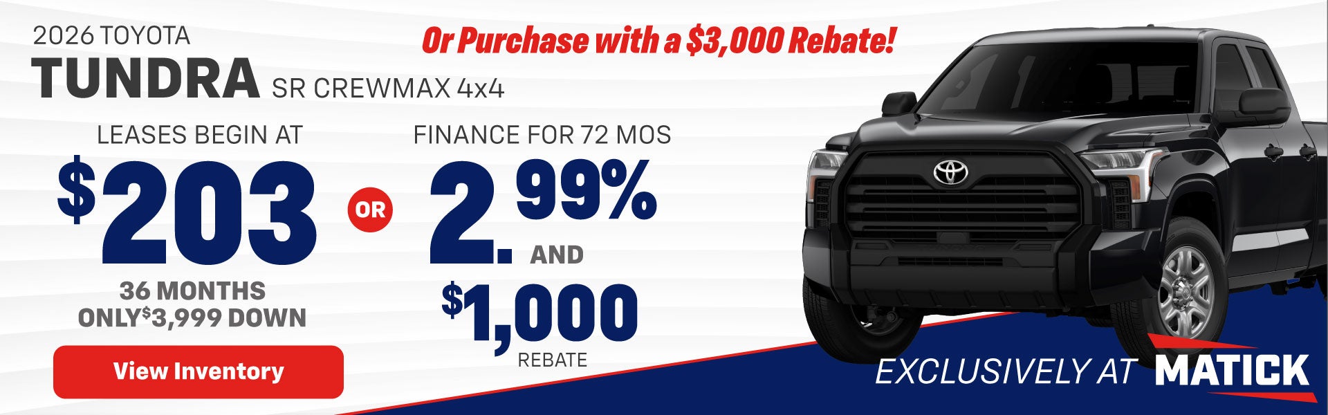 New Toyota Tundra Special